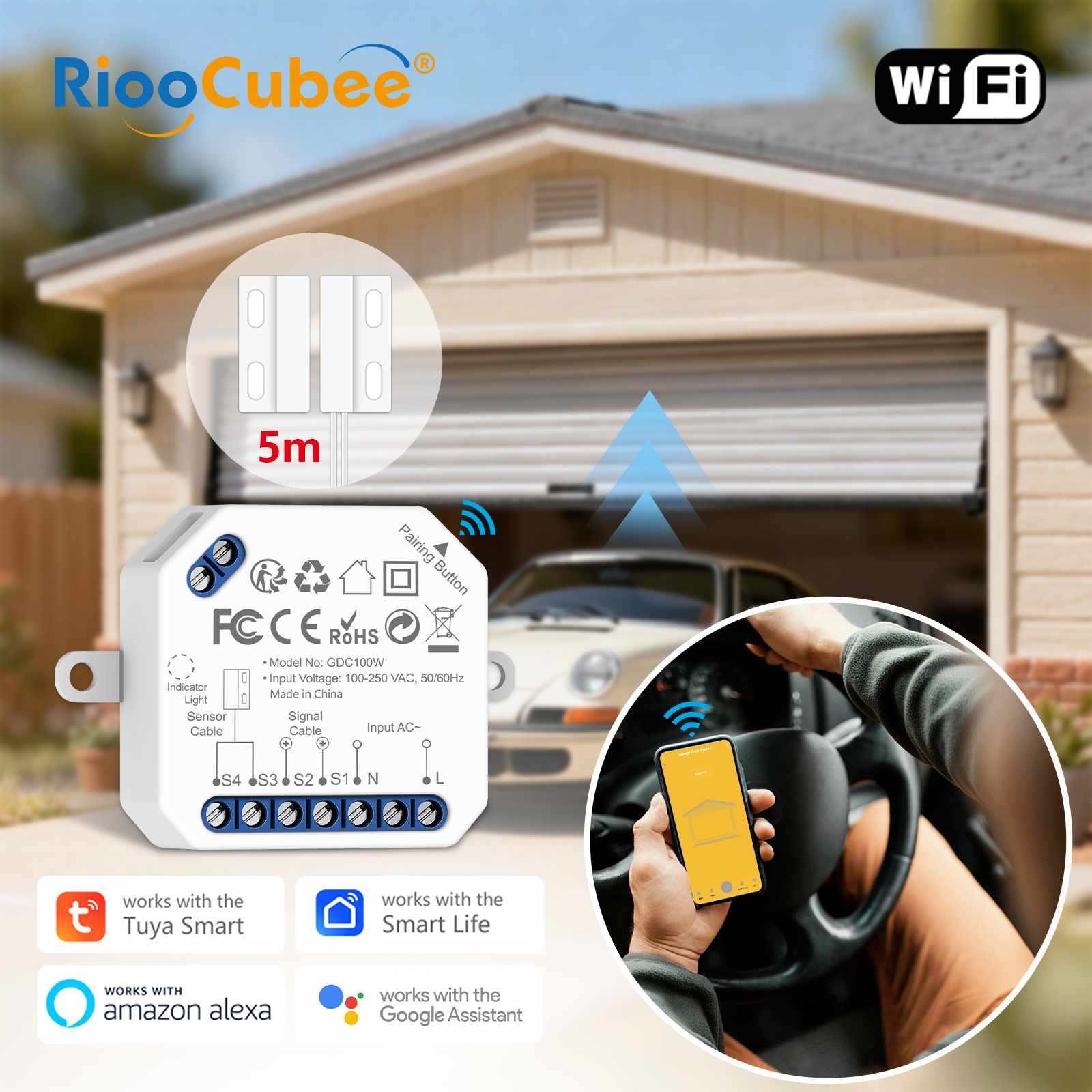 RiooCubee Tuya Smart Life Gara - Smart Garage Door Opener recension och pris