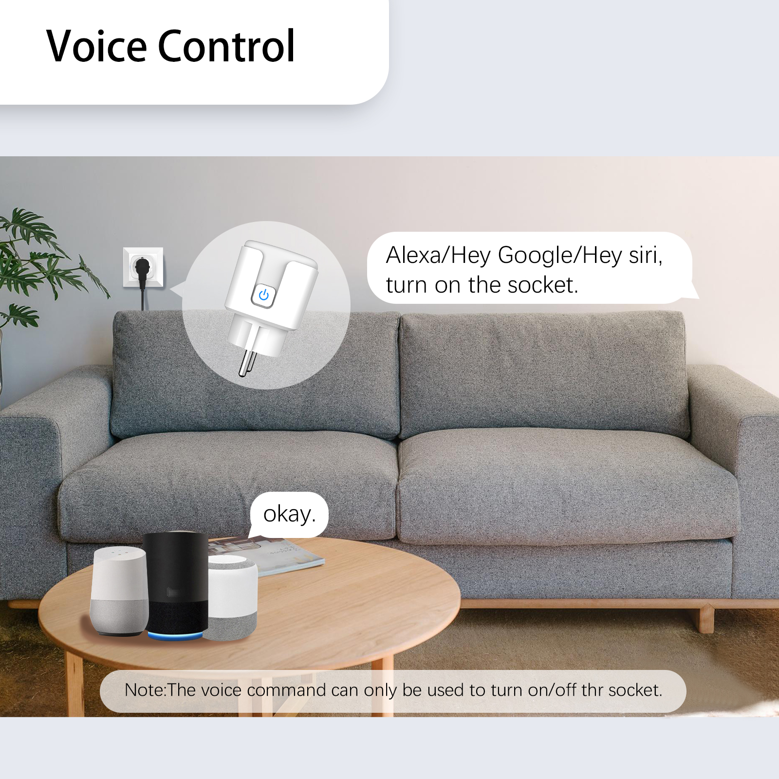 Tuya EU Smart Plug Supports Wi - Smart Home Or Smart Home recension och pris