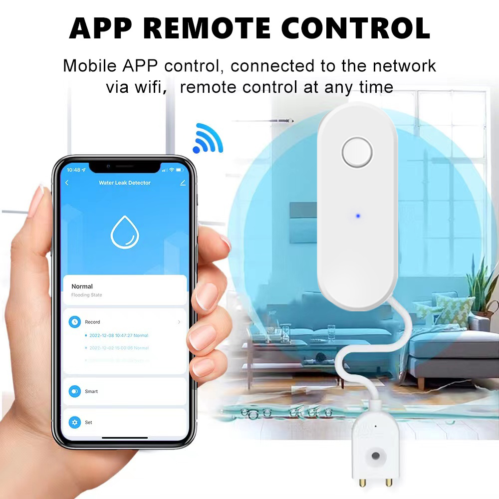 Tuya WiFi Smart Water Leak Sen - Smart Home Green recension och pris