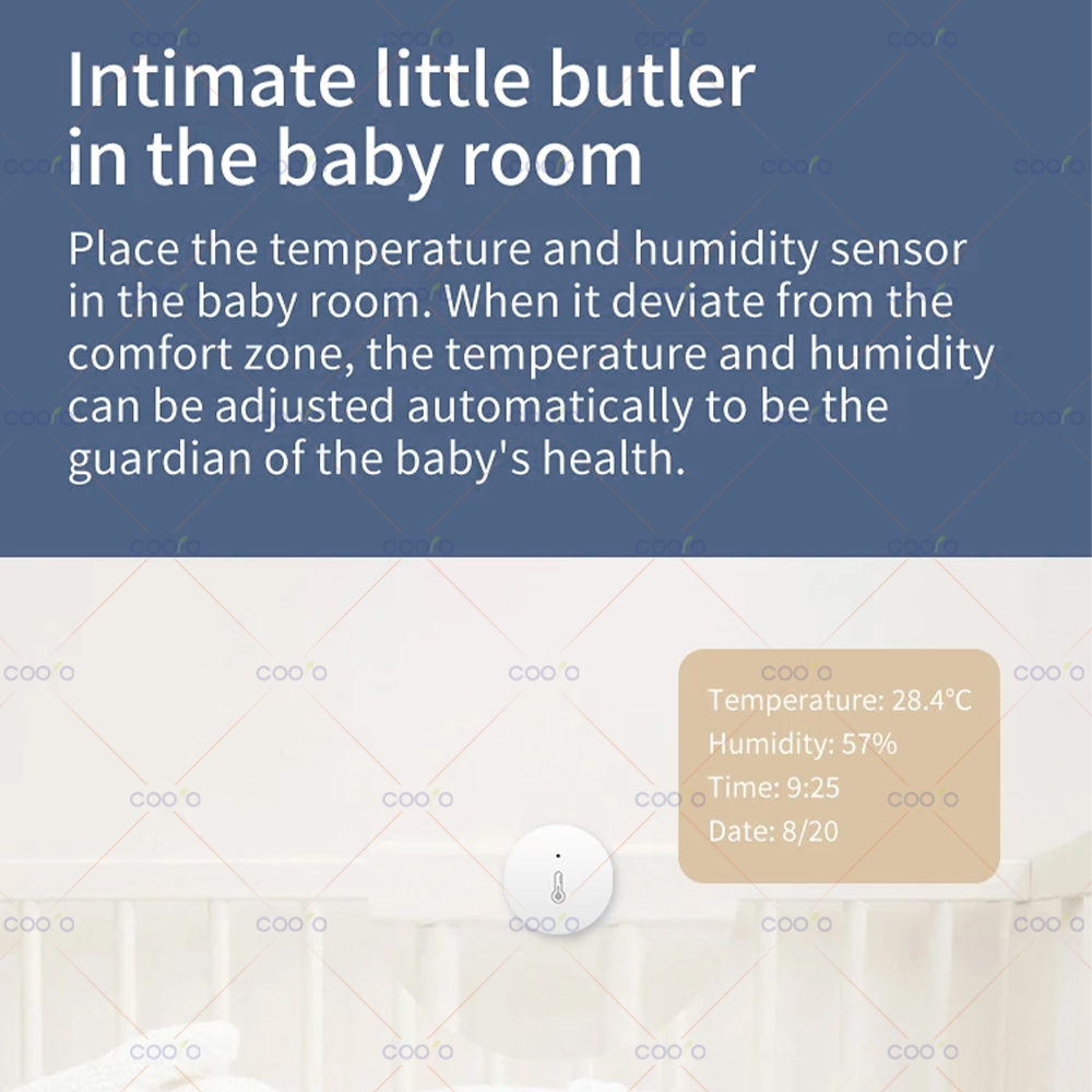 Zigbee Temperature And Humidit - Smart Home Tablet recension och pris