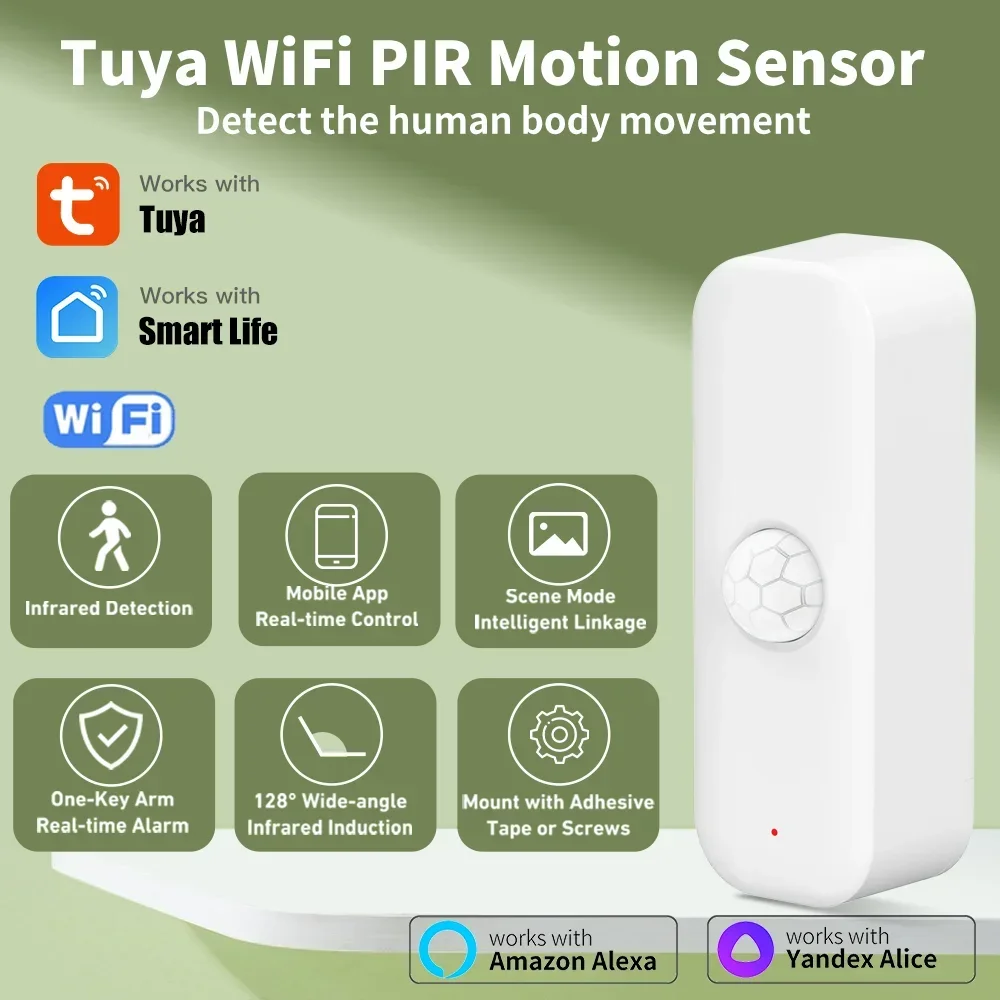 Tuya WiFI Motion Sensor PIR Sm - Smart Home Web recension och pris