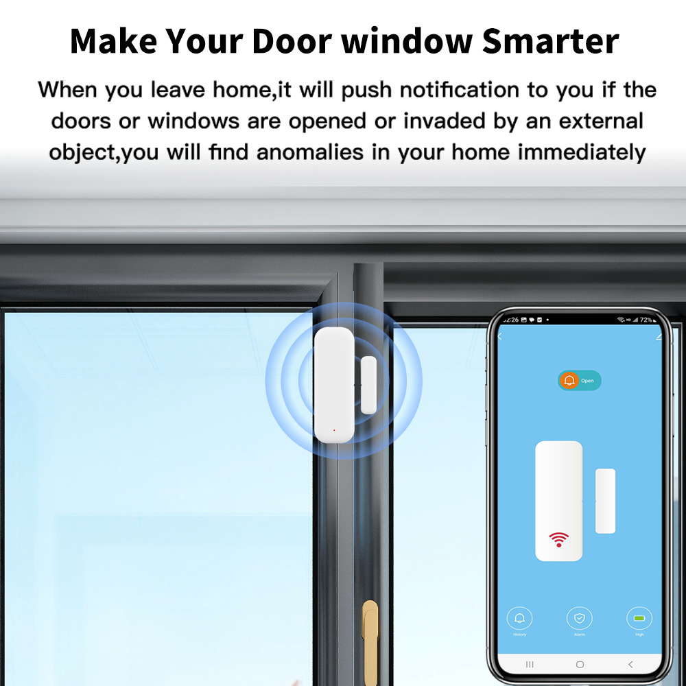 Tuya WiFi or ZigBee Door Windo - Smart Home Tablet recension och pris