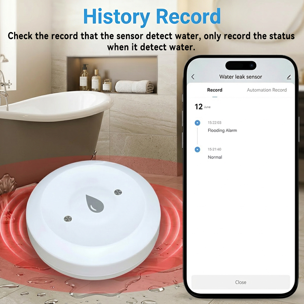 Tuya ZigBee Smart Water Leakag - Smart Home Green recension och pris