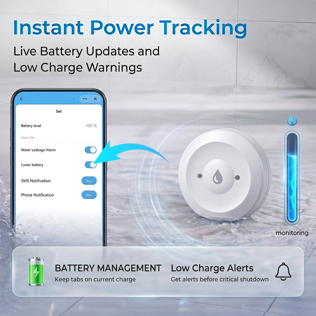 Tuya ZigBee Smart Water Leakag - Smart Home Green recension och pris