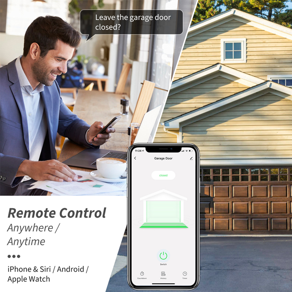 Tuya Garage Door Controller Sm - Smart Garage Door Opener recension och pris